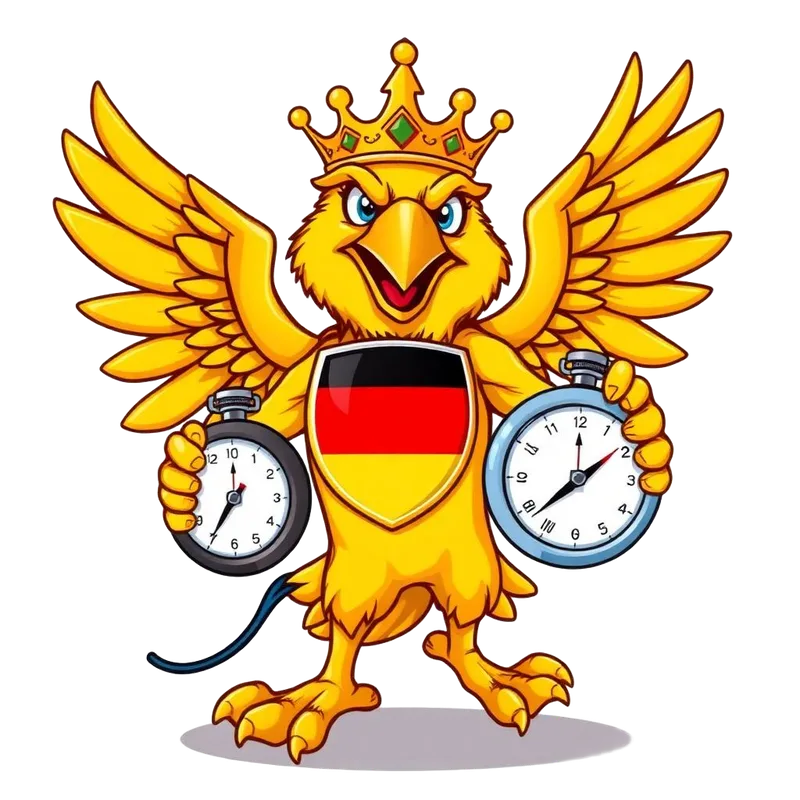 Scout mit Stoppuhr